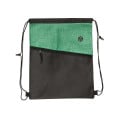 Tonal Heathered Non-Woven Drawstring Backpack