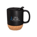 14oz Ceramic Mug With Cork Base