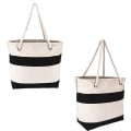 Cotton Resort Tote Bag with Rope Handle