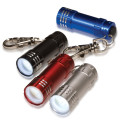 Micro 3 LED Flashlight With Keychain