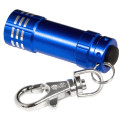 Micro 3 LED Flashlight With Keychain
