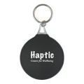 Rubber Key Chain With Microfiber Cleaning Cloth
