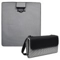 Hunter Houndstooth Roll-Up Picnic Blanket