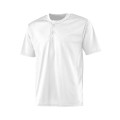 A4 Adult 2-Button Mesh Henley Jersey