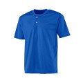 A4 Adult 2-Button Mesh Henley Jersey