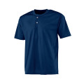 A4 Adult 2-Button Mesh Henley Jersey