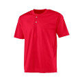 A4 Adult 2-Button Mesh Henley Jersey