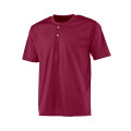 A4 Adult 2-Button Mesh Henley Jersey