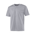 A4 Adult 2-Button Mesh Henley Jersey