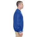 Adult Long-Sleeve Microfiber Crossover V-Neck Wind Shirt