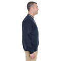 Adult Long-Sleeve Microfiber Crossover V-Neck Wind Shirt