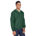 Adult Long-Sleeve Microfiber Crossover V-Neck Wind Shirt