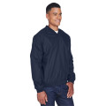 Adult Long-Sleeve Microfiber Crossover V-Neck Wind Shirt