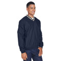 Adult Long-Sleeve Microfiber Crossover V-Neck Wind Shirt