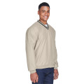 Adult Long-Sleeve Microfiber Crossover V-Neck Wind Shirt
