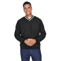 Adult Long-Sleeve Microfiber Crossover V-Neck Wind Shirt