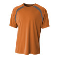 Men's Spartan Short Sleeve Color Block Crew Neck T-Shirt