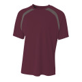 Men's Spartan Short Sleeve Color Block Crew Neck T-Shirt