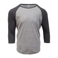 Unisex Triblend 3/4-Sleeve Raglan