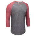 Unisex Triblend 3/4-Sleeve Raglan