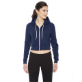 American Apparel Ladies' Cropped Flex Fleece Zip Hoodie