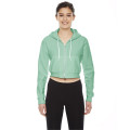 American Apparel Ladies' Cropped Flex Fleece Zip Hoodie