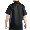 Men's Two-Tone Short-Sleeve Work Shirt