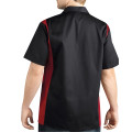 Men's Two-Tone Short-Sleeve Work Shirt