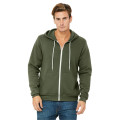 Unisex Sponge Fleece Full-Zip Hooded Sweatshirt