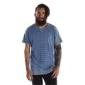 US Blanks Men's 6 oz. True Indigo Striped Crew