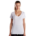 Ladies' Made in USA Short-Sleeve V-Neck T-Shirt