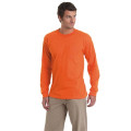 Adult 6.1 oz., 100% Cotton Long Sleeve Pocket T-Shirt