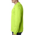 Adult 6.1 oz., 100% Cotton Long Sleeve Pocket T-Shirt