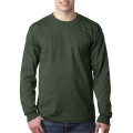 Adult 6.1 oz., 100% Cotton Long Sleeve Pocket T-Shirt