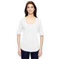 Anvil Ladies' Triblend Deep Scoop 1/2-Sleeve T-Shirt