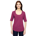 Anvil Ladies' Triblend Deep Scoop 1/2-Sleeve T-Shirt