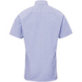 Mens Microcheck Gingham Short-Sleeve Cotton Shirt