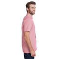 Mens Microcheck Gingham Short-Sleeve Cotton Shirt