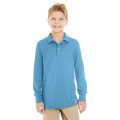 Youth SpotShield™ Long-Sleeve Jersey Polo