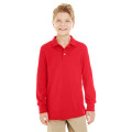 Youth SpotShield™ Long-Sleeve Jersey Polo