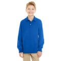 Youth SpotShield™ Long-Sleeve Jersey Polo