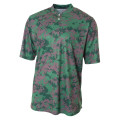 A4 Camo 2-Button Henley Shirt