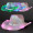 Light Up Iridescent Cowgirl Hat with White Band