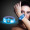 Blue LED Stretchy Bangle Bracelets