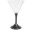 7 oz. Lighted LED Frosted Martini Glass with Black Base