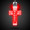 Cross Red Light-Up Acrylic Pendant Necklace