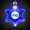 Star of David Blue Light-Up Acrylic Pendant Necklace