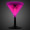 Pink 9 oz. Glow Light Up Martini Glass