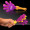 Purple Yellow & Puprle Hand Clapper