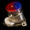 Red & Blue Stock Flashing Light Up LED Glow Button